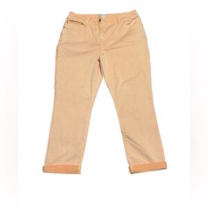 Chico's Size 1 Orange Ankle Jeans